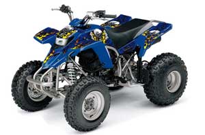 Yamaha Blaster YFS200 ATV Graphic Kit - 1988-2001 Motorhead Blue