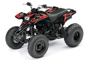 Yamaha Blaster YFS200 ATV Graphic Kit - 1988-2001 Tribal Flames Red