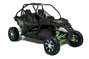 Arctic Cat Wildcat Graphic Kit - 2012-2016 Widow Maker Green