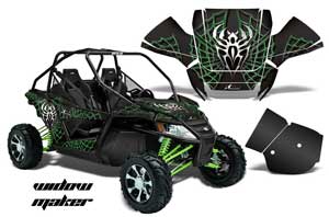 Arctic Cat Wildcat Graphic Kit - 2012-2016 Widow Maker Green