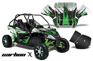 Arctic Cat Wildcat Graphic Kit - 2012-2016 Carbon X Green