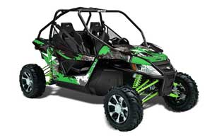 Arctic Cat Wildcat Graphic Kit - 2012-2016 Street Star Green