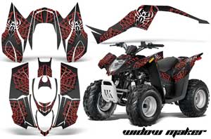 Arctic Cat DVX50 ATV Graphic Kit - 2008-2017 Widow Maker Red