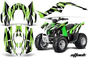 Arctic Cat DVX90 ATV Graphic Kit - 2008-2017 Attack Green