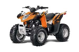 Arctic Cat DVX90 ATV Graphic Kit - 2008-2017 Carbon X Orange