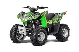 Arctic Cat DVX90 ATV Graphic Kit - 2008-2017 Deaden Green