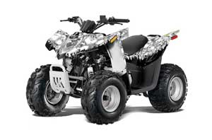 Arctic Cat DVX90 ATV Graphic Kit - 2008-2017 Reaper White