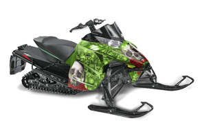 Arctic Cat ProCross Sno Pro Sled Graphic Kit - 2012-2016 Bone Collector Green