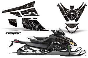 Arctic Cat Z1 Turbo Sled Graphic Kit - 2006-2012 Reaper Black