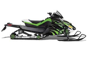 Arctic Cat Z1 Turbo Sled Graphic Kit - 2006-2012 Tribal Flames Green