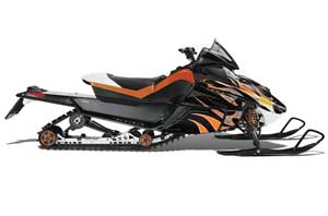 Arctic Cat Z1 Turbo Sled Graphic Kit - 2006-2012 Tribal Flames Orange