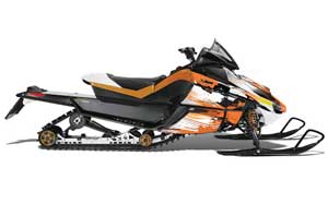 Arctic Cat Z1 Turbo Sled Graphic Kit - 2006-2012 Carbon X Orange