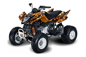 Arctic Cat DVX250 ATV Custom Graphic Kit - All Years