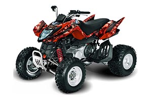 Arctic Cat DVX300 ATV Graphic Kit