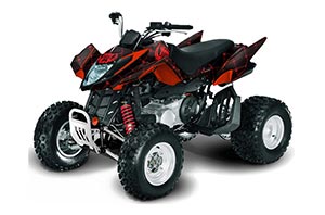Arctic Cat DVX400 ATV Graphic Kit - All Years SilverStar - Reloaded Red