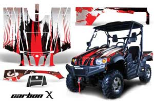 Bennche Big Horn Graphic Kit - All Years Carbon X Red