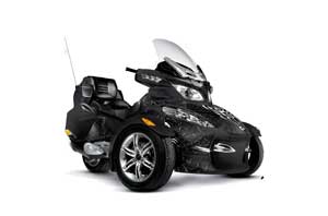 Can Am BRP (RTS) Spyder Graphic Kit - 2010-2012 Widow Maker Black