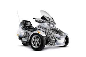 Can Am BRP (RTS) Spyder Graphic Kit - 2010-2012 Widow Maker Black