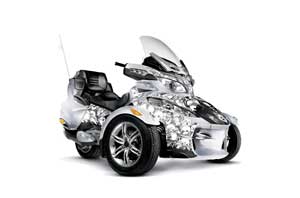 Can Am BRP (RTS) Spyder Graphic Kit - 2010-2012 Reaper White