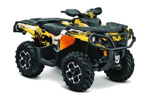 Can Am Outlander XT / DPS / SST ATV Graphic Kit - 2013-2016 Carbon X Yellow