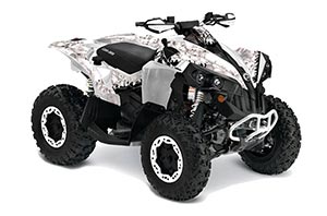 Can Am Renegade 500x/r / 800x/r ATV Graphic Kit - All Years Reaper White