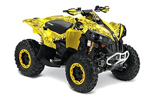 Can Am Renegade 500x/r / 800x/r ATV Graphic Kit - All Years Reaper Yellow
