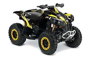 Can Am Renegade 500x/r / 800x/r ATV Graphic Kit - All Years Tribal Flames Yellow
