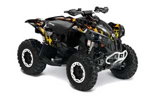 Can Am Renegade 500 / 800 / 1000 ATV Graphic Kit - All Years Motorhead Black