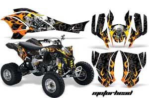 Can Am DS450 / DS450X EFI ATV Graphic Kit - 2008-2016 Motorhead Black