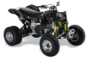 Can Am DS450 / DS450X EFI ATV Graphic Kit - 2008-2016 Reaper Black