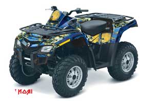 Can Am Outlander EFI 500 / 650 / 800 / 1000 ATV Graphic Kit - 2006-2011 Live After Death
