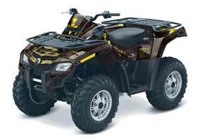 Can Am Outlander EFI 500 / 650 / 800 / 1000 ATV Graphic Kit - 2006-2011 Meltdown Yellow