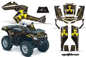 Can Am Outlander EFI 500 / 650 / 800 / 1000 ATV Graphic Kit - 2006-2011 Meltdown Yellow