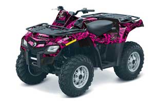 Can Am Outlander EFI 500 / 650 / 800 / 1000 ATV Graphic Kit - 2006-2011 North Star Pink