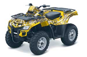 Can Am Outlander EFI 500 / 650 / 800 / 1000 ATV Graphic Kit - 2006-2011 Deaden Yellow