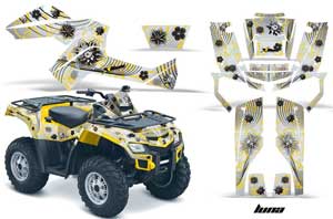 Can Am Outlander EFI 500 / 650 / 800 / 1000 ATV Graphic Kit - 2006-2011 Luna Yellow