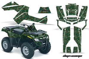 Can Am Outlander EFI 500 / 650 / 800 / 1000 ATV Graphic Kit - 2006-2011 Digi Camo Green