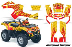 Can Am Outlander EFI 500 / 650 / 800 / 1000 ATV Custom Graphic Kit - 2006-2011