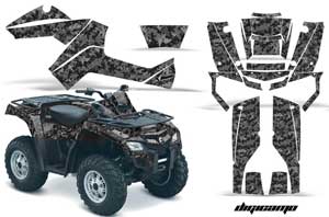 Can Am Outlander EFI 500 / 650 / 800 / 1000 ATV Graphic Kit - 2006-2011 Digi Camo Black