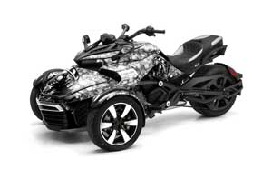 Can Am F3-S Spyder Graphic Kit - All Years Reaper White