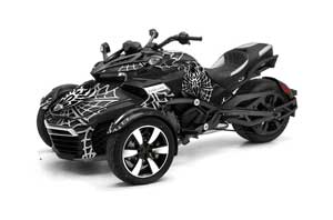 Can Am F3-S Spyder Graphic Kit - All Years Widow Maker White
