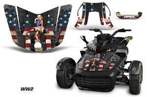 Can Am F3-S Spyder Hood Graphic Kit - All Years WW2