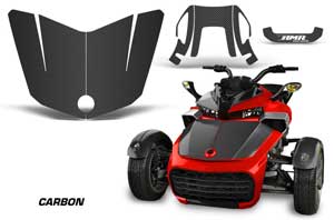 Can Am F3-S Spyder Hood Graphic Kit - All Years Carbon