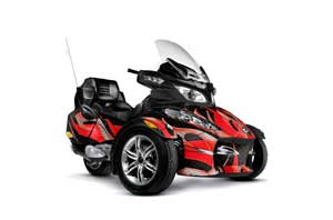 Can Am BRP (RTS) Spyder w/ Trim Kit Graphic Kit - 2010-2012 Tribal Flame Red