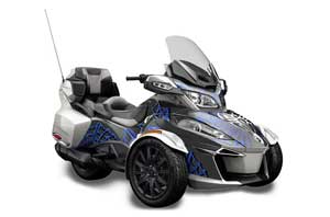 Can Am BRP (RTS) Spyder Graphic Kit - 2014-2016 Widow Maker Blue