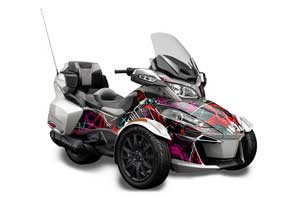 Can Am BRP (RTS) Spyder Graphic Kit - 2014-2016 Frenzy Red