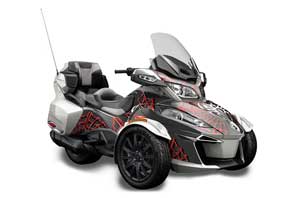 Can Am BRP (RTS) Spyder Graphic Kit - 2014-2016 Widow Maker Red