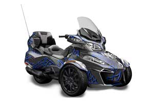 Can Am BRP (RTS) Spyder w/ Trim Kit Graphic Kit - 2013-2016 Widow Maker Blue