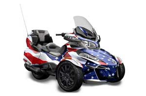Can Am BRP (RTS) Spyder w/ Trim Kit Graphic Kit - 2013-2016 Stars n Stripes