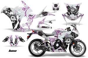 Honda CBR 250R Graphic Kit - 2010-2013 Luna Purple